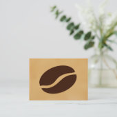 Kaffeebohnen Visitenkarte (Stehend Vorderseite)