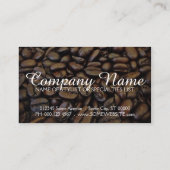 Kaffeebohnen Visitenkarte (Rückseite)