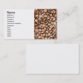 Kaffeebohnen Visitenkarte (Vorne/Hinten)