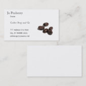 Kaffeebohnen Visitenkarte (Vorne/Hinten)