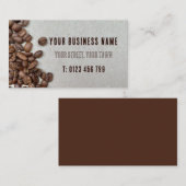 Kaffeebohnen Visitenkarte (Vorne/Hinten)