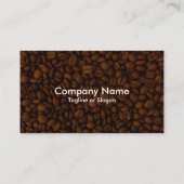 Kaffeebohnen Visitenkarte (Rückseite)