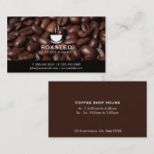Kaffeebohnen Visitenkarte (Vorne/Hinten)