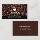 Kaffeebohnen Visitenkarte (Vorne/Hinten)