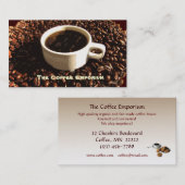 Kaffeebohnen Visitenkarte (Vorne/Hinten)