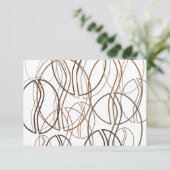 Kaffeebohnen-Weichheit Einladung (Stehend Vorderseite)