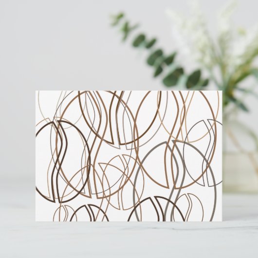 Kaffeebohnen-Weichheit Einladung (Stehend Vorderseite)