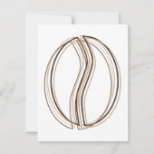 Kaffeebohnen-Weichheit Einladung (Vorderseite)