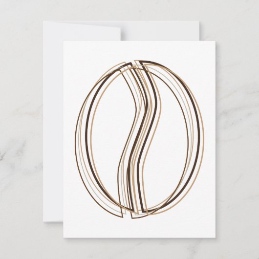 Kaffeebohnen-Weichheit Einladung (Vorderseite)