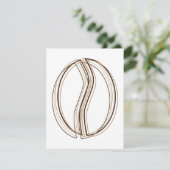 Kaffeebohnen-Weichheit Einladung (Stehend Vorderseite)