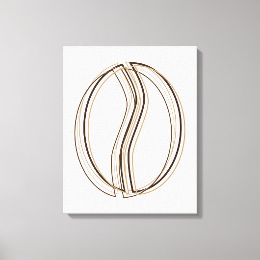 Kaffeebohnen-Weichheit Leinwanddruck (Vorderseite)