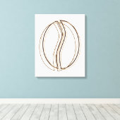 Kaffeebohnen-Weichheit Leinwanddruck (Insitu (Holzboden))