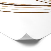 Kaffeebohnen-Weichheit Poster (Ecke)