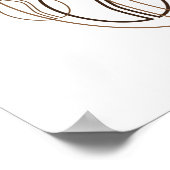 Kaffeebohnen-Weichheit Poster (Ecke)