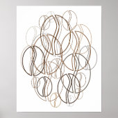 Kaffeebohnen-Weichheit Poster (Vorne)