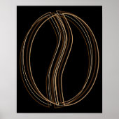 Kaffeebohnen-Weichheit Poster (Vorne)