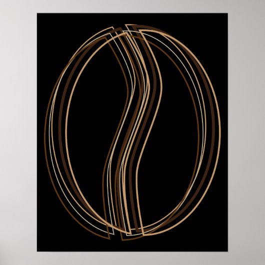 Kaffeebohnen-Weichheit Poster (Vorne)