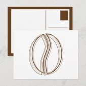 Kaffeebohnen-Weichheit Postkarte (Vorne/Hinten)