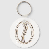 Kaffeebohnen-Weichheit Schlüsselanhänger (Vorderseite)