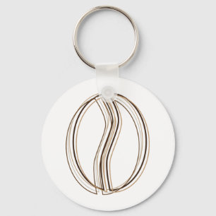 Kaffeebohnen-Weichheit Schlüsselanhänger