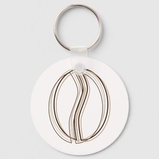 Kaffeebohnen-Weichheit Schlüsselanhänger (Vorderseite)