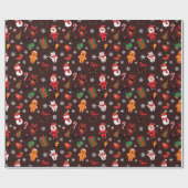 Kaffeebohnen Weihnachts-Umschlagpapier Geschenkpapier (Flach)