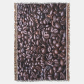 Kaffeebohnen werfen Decke (Vorderseite Vertikal)