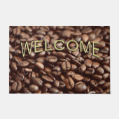 Kaffeebohnen willkommen fußmatte (Vorderseite)