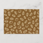 Kaffeebohnen Windelwinddusche Begleitkarte (Rückseite)
