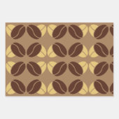 Kaffeebohnen Wrapping Paper Boans Geschenk Wrap Geschenkpapier Set (Vorderseite)