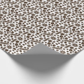 Kaffeebohnen, Zimt und Vanille Geschenkpapier (Ecke)