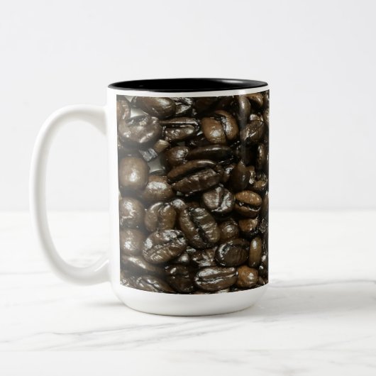 Kaffeebohnen Zweifarbige Tasse (Links)