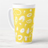 Kaffeebohnendesign Latte Tasse (Linke Ecke)