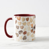 Kaffeebohnenherzen mit Creme Tasse (Links)