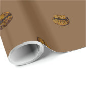 Kaffeebohnenmuster Geschenkpapier (Rolleneckpunkt)