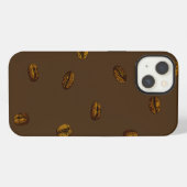 Kaffeebohnenmuster iPhone Hülle (Rückseite (Horizontal))