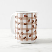 Kaffeebohnenmuster Kaffeetasse (Vorderseite Links)