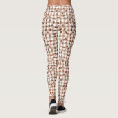 Kaffeebohnenmuster Leggings (Rückseite)