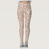 Kaffeebohnenmuster Leggings (Vorderseite)