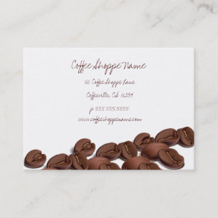 Kaffeebohnenshoppe-Lochkarten Treuekarte