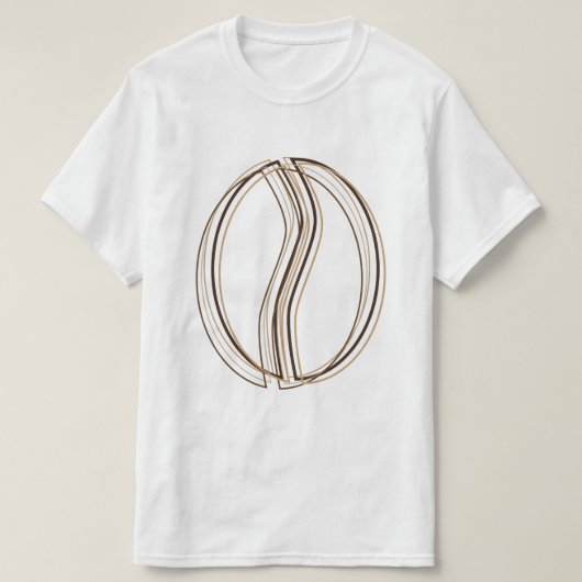 Kaffeebohneunschärfe T-Shirt (Design vorne)
