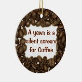 Kaffeebohneverzierung Keramikornament (Rechts)