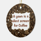 Kaffeebohneverzierung Keramikornament (Links)