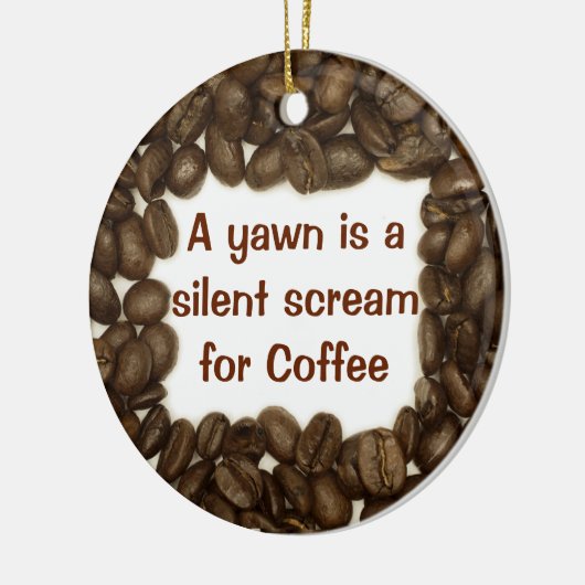 Kaffeebohneverzierung Keramikornament (Links)