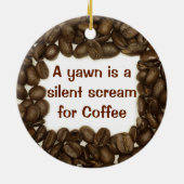 Kaffeebohneverzierung Keramikornament (Hinten)