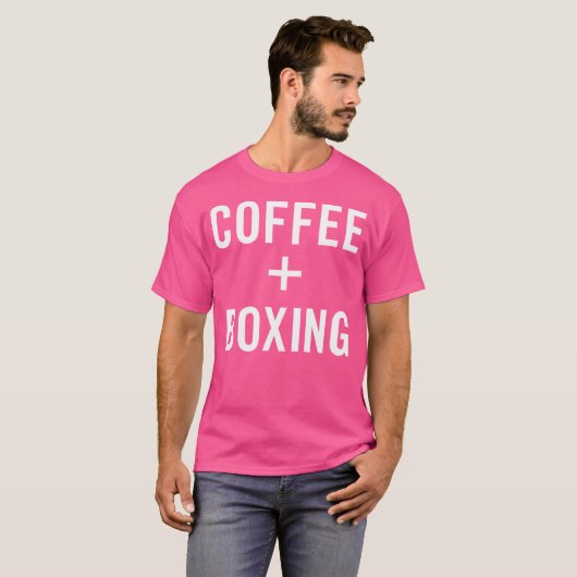 Kaffeeboxing für Boxer T-Shirt (Vorne ganz)
