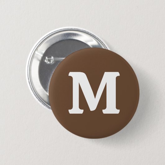 Kaffeebräse Farbe Solid Button (Vorne & Hinten)
