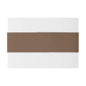 Kaffeebräse Farbe Solid Einladungsbanderole (Rückseitenbeispiel)