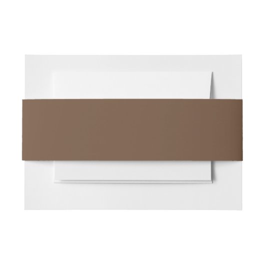 Kaffeebräse Farbe Solid Einladungsbanderole (Vorderseite Beispiel)