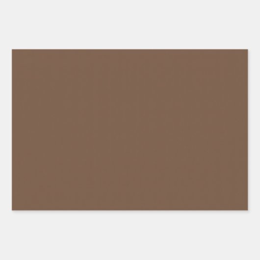 Kaffeebräse Farbe Solid Geschenkpapier Set (Vorderseite)